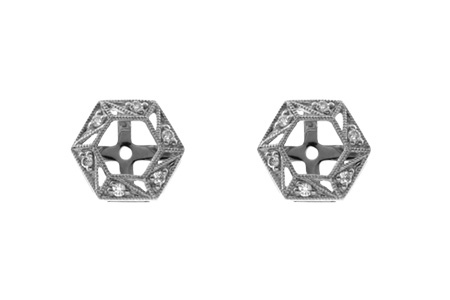 E000-44654: EARRING JACKETS .08 TW (FOR 0.50-1.00 CT TW STUDS)