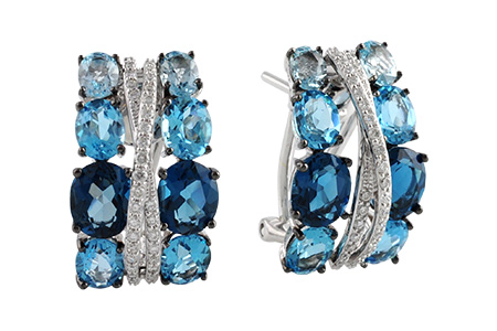 D187-68308: EARR 6.22 BLUE TOPAZ 6.46 TGW