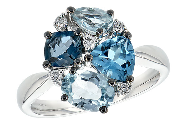 L189-46462: LDS RG 2.57 BLUE TOPAZ 2.65 TGW