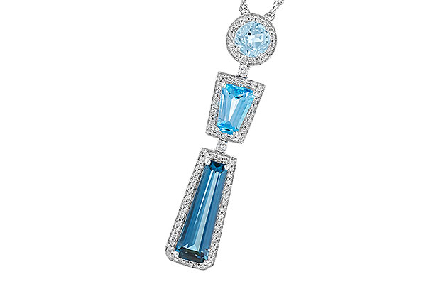 L274-01935: NECK 3.26 TW BLUE TOPAZ 3.50 TGW