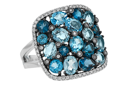 M187-68308: LDS RG 3.67 BLUE TOPAZ 3.94 TGW